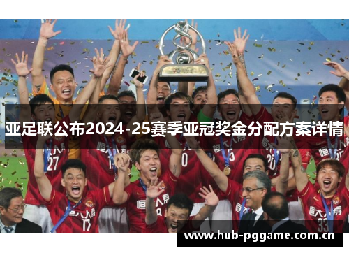 亚足联公布2024-25赛季亚冠奖金分配方案详情